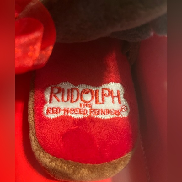 NWT Rudolph Slipper with Headband Gift Set - Picture 5 of 6
